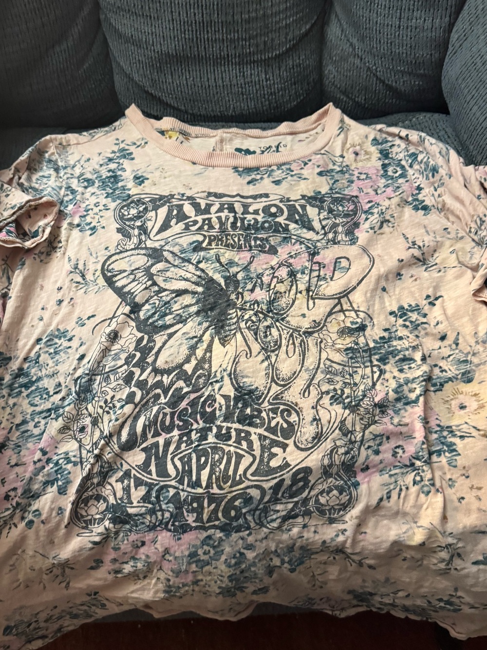 Torrid floral butterfly top size 5